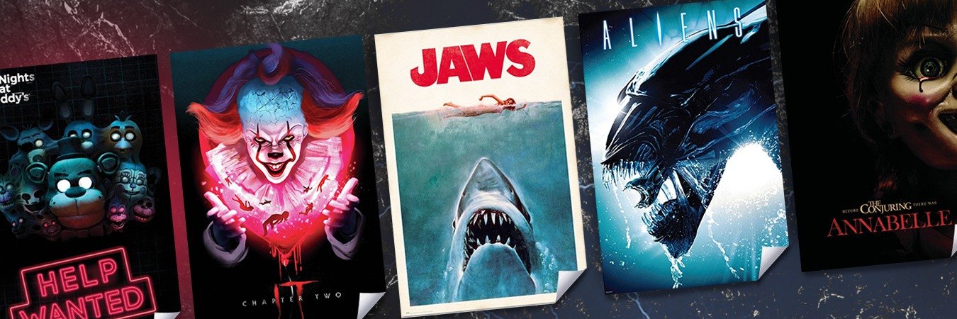 Horror film posters