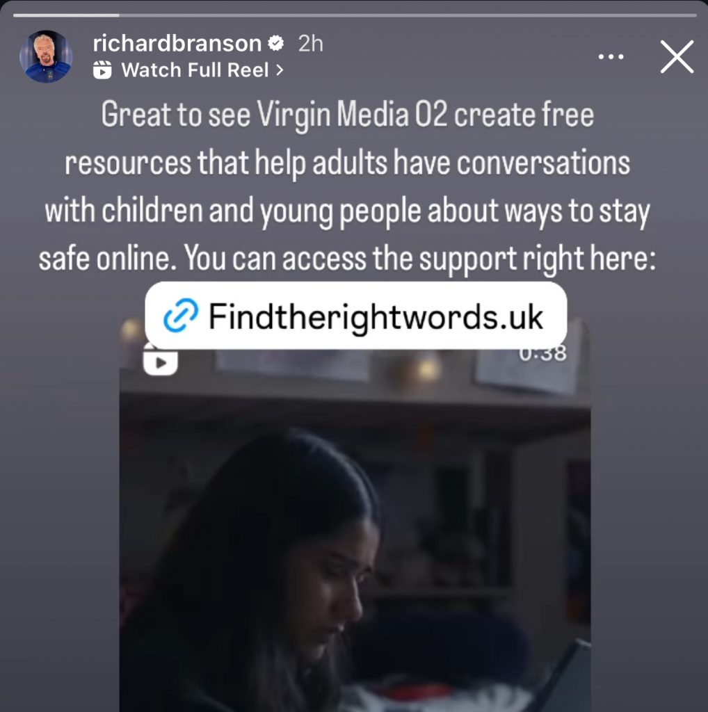 TV ad for Virgin Media O2 goes live.