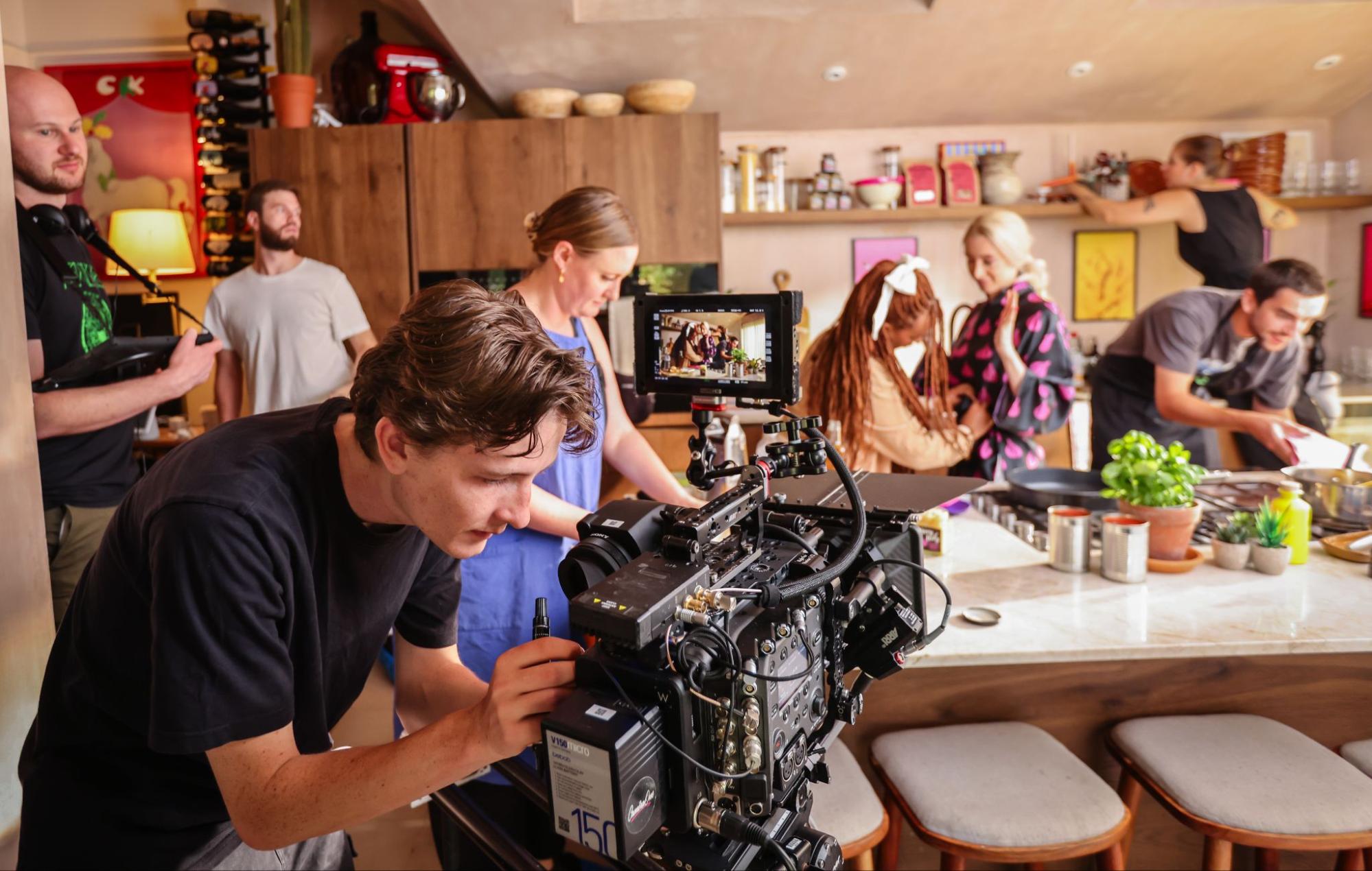 Behind the scenes on the Very Lazy TVC shoot