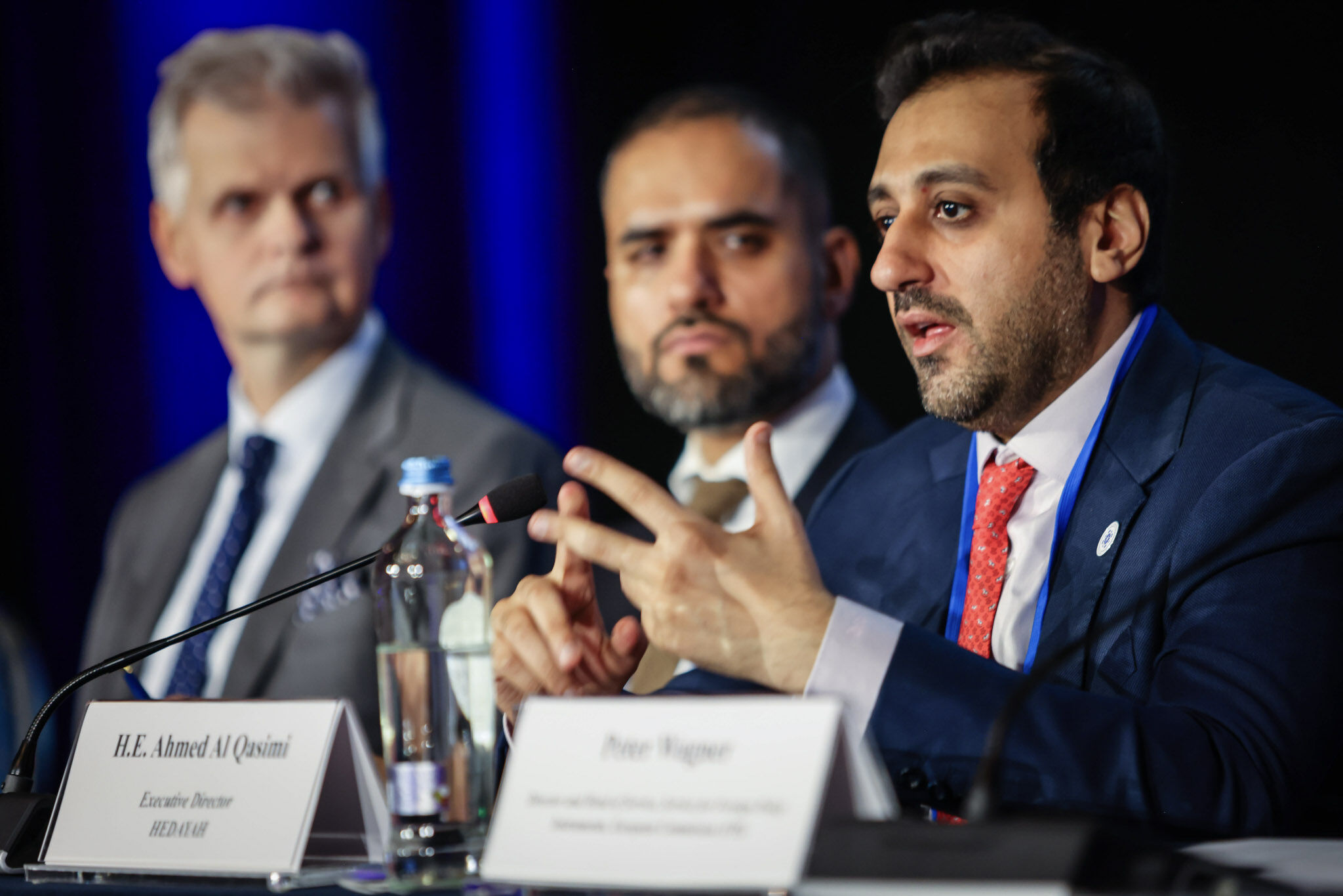 Interview setup with a conference participant at Hedayah 2025