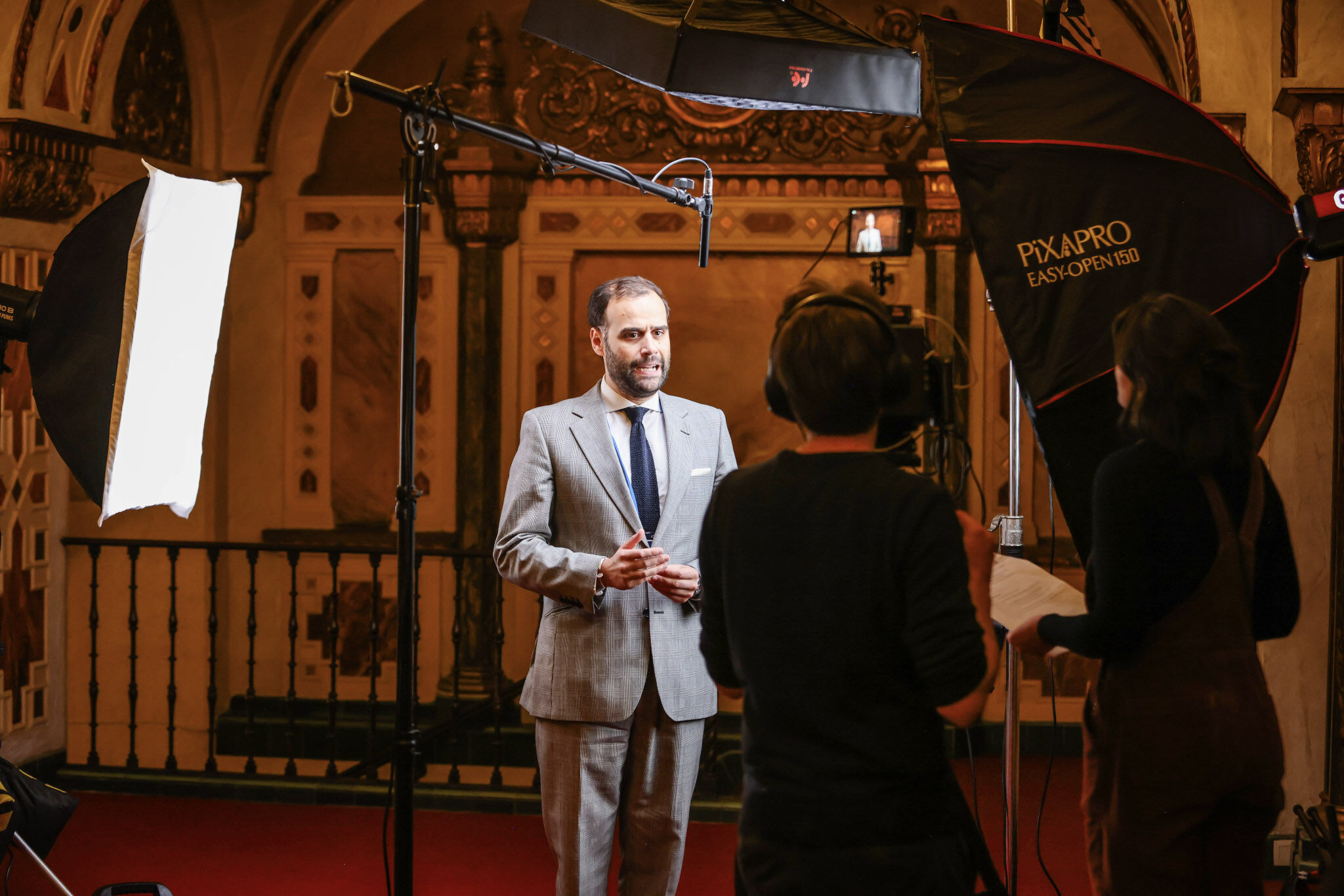 Film Punks camera and AV team working during the Hedayah conference