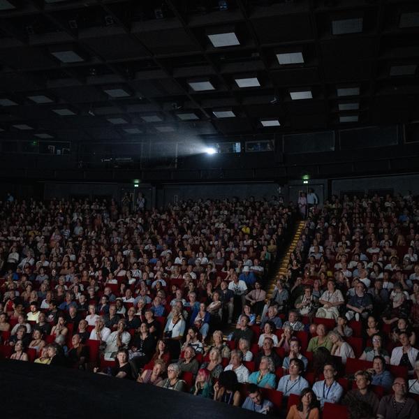 A full cinema audience at Festival La Rochelle Cinéma